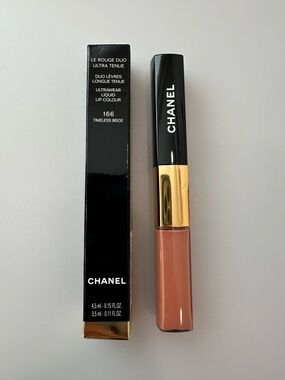 NEW CHANEL Le Rouge Duo Ultra Tenue Liquid Lip Color 166 Timeless Beige